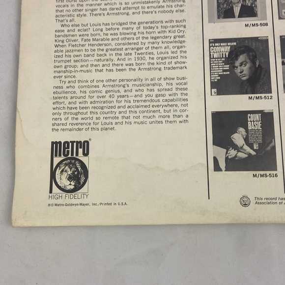 Hello Louis! Louis Armstrong Vinyl Record LP - Picture 14 of 14